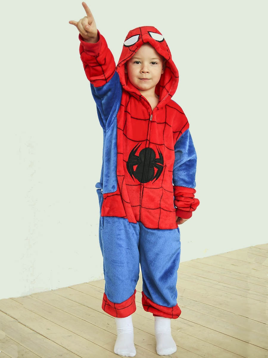 

Пижама кигуруми Funny Mood Человек Паук 110 см Красная