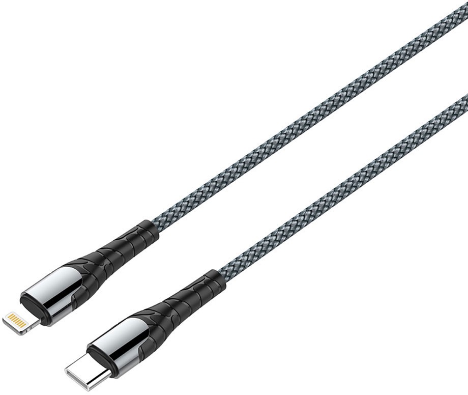 

Кабель ColorWay Type-C - Apple Lightning (PD Fast Charging) 3.0А (30W) 2 м Grey (CW-CBPDCL036-GR)