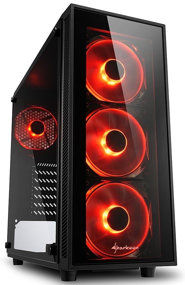 

Корпус ПК SHARKOON TG4 red