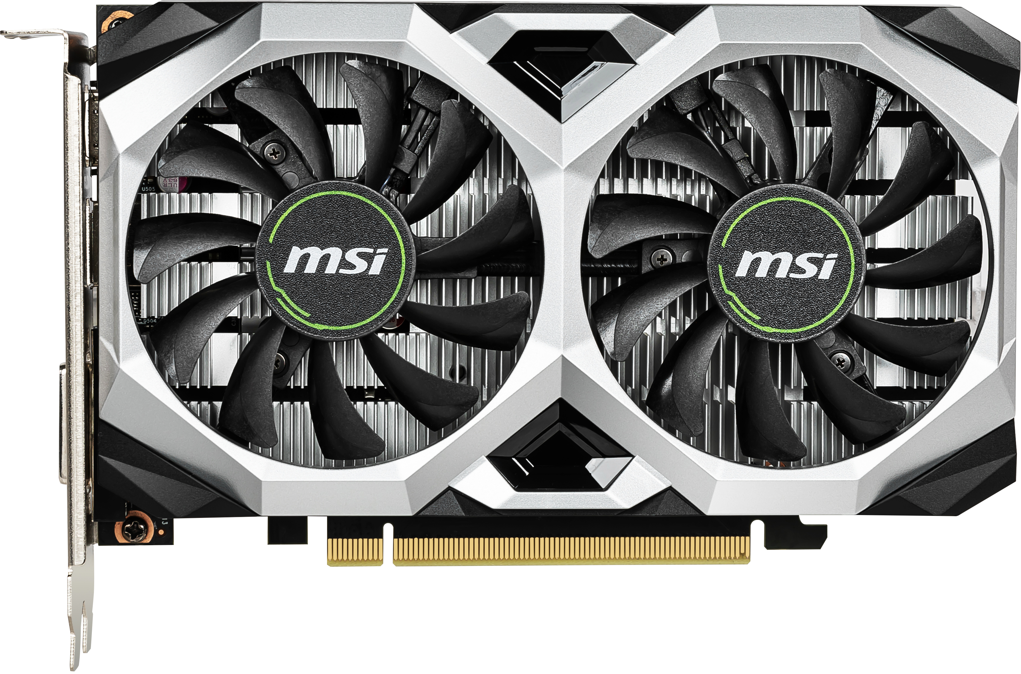 

MSI PCI-Ex GeForce GTX 1650 Ventus XS 4G OC 4GB GDDR5 (128bit) (1740/8000) (1 x DisplayPort, 1 x HDMI, 1 x DVI) (GeForce GTX 1650 VENTUS XS 4G OC)