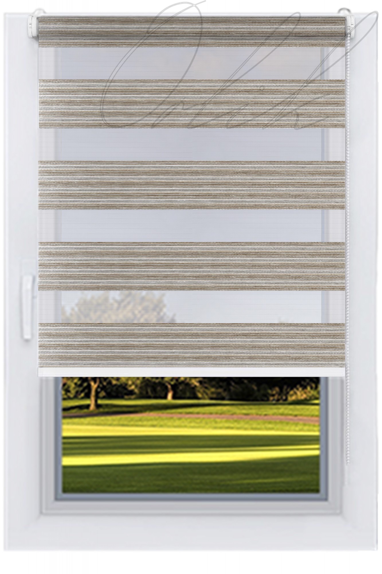 

Ролета тканевая DECOLUX 70х200 Меланж Антик Д-Н вал 25 белый