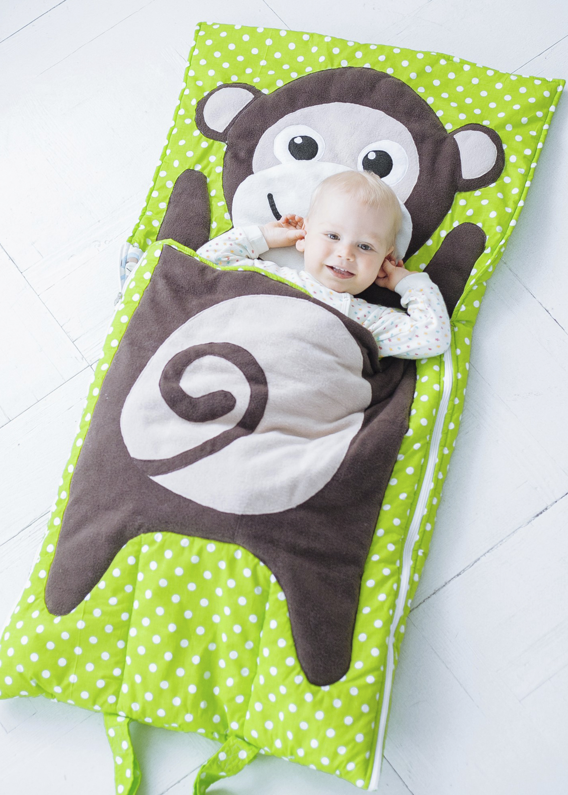 

Спальный мешок детский, слипик Nighty Night Обезьянка S 120х60 см