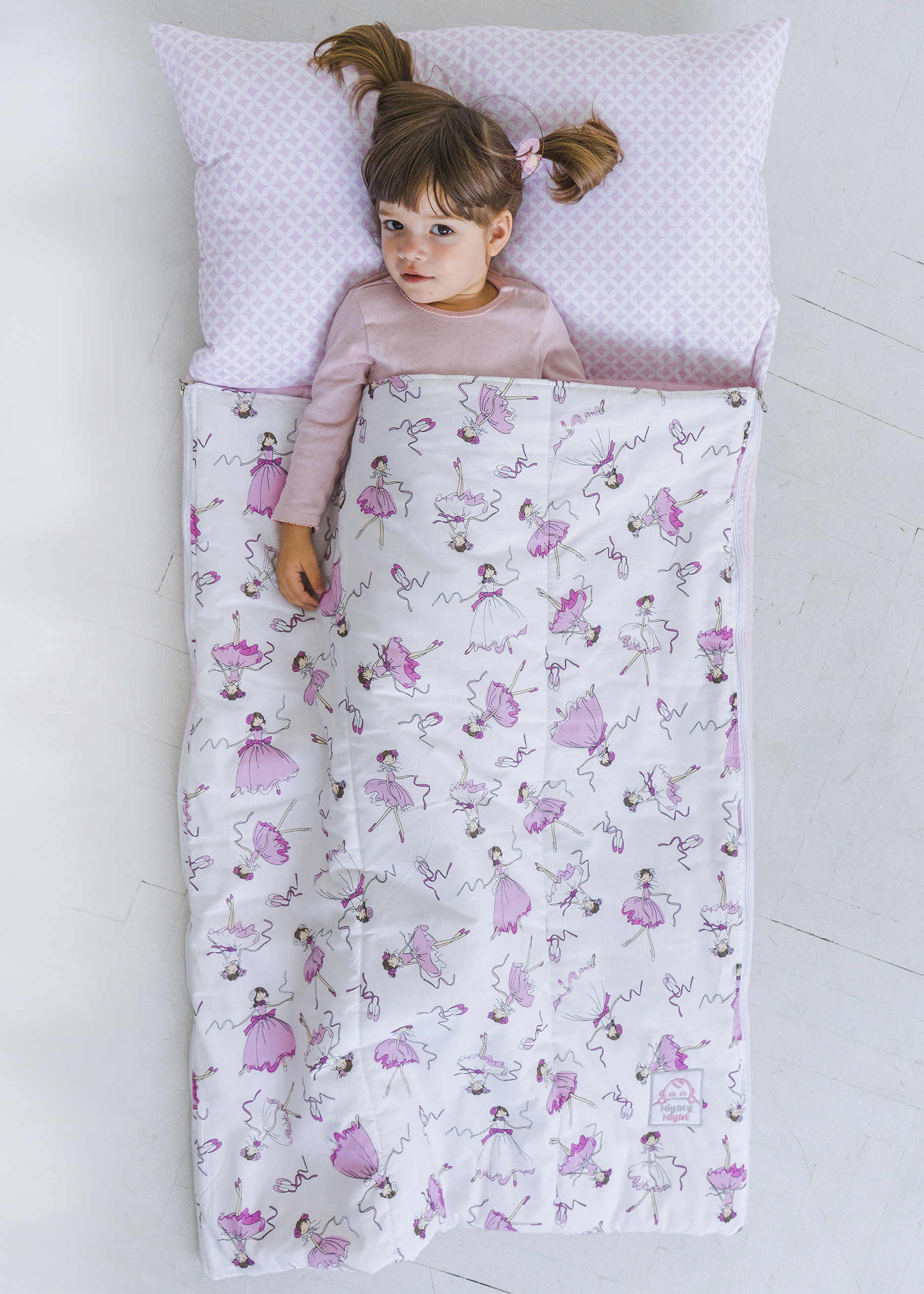

Спальний мішок дитячий, сліпик Nighty Night Балеринки M 140х70 см