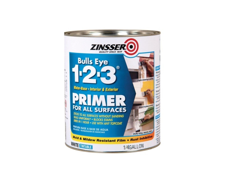 Грунт стиролакриловый ZINSSER BULLS EYE 123 универсальный белый 0