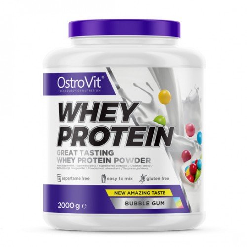 Протеин OstroVit Whey Protein 2000 g /66 servings/ Bubble gum 2000 г