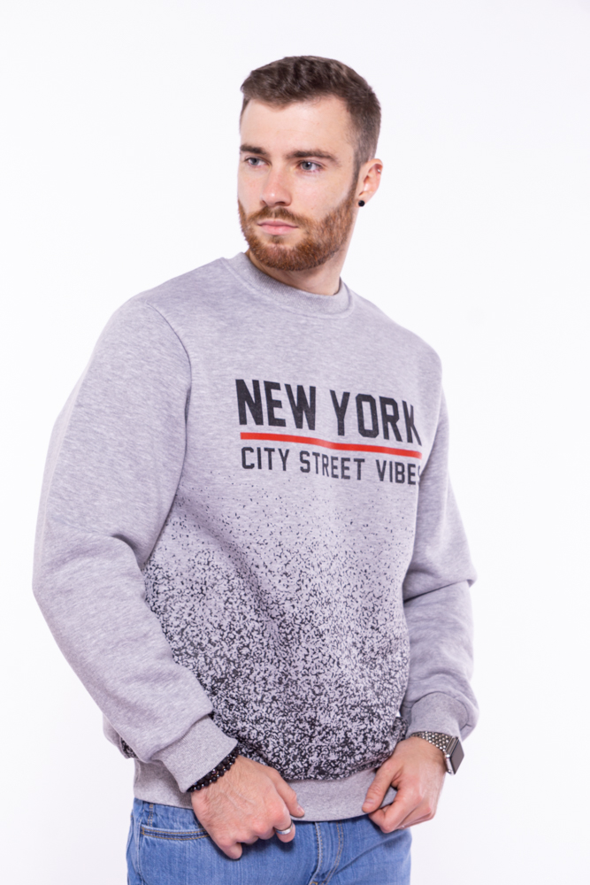 

Свитшот в стиле Casual Time of Style 157P033 L Светло-серый