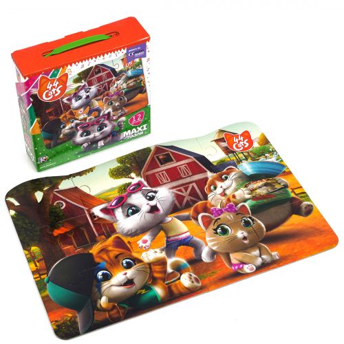 

Макси пазлы картонные Vladi Toys "44 Кота. На ферме" (укр) VT1722-01 9372285