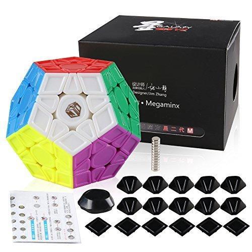 

Головоломка Мегаминкс Megaminx Qiyi Mofangge Magnetic X-man Galaxy V2 Sculpted Цветной пластик без наклеек