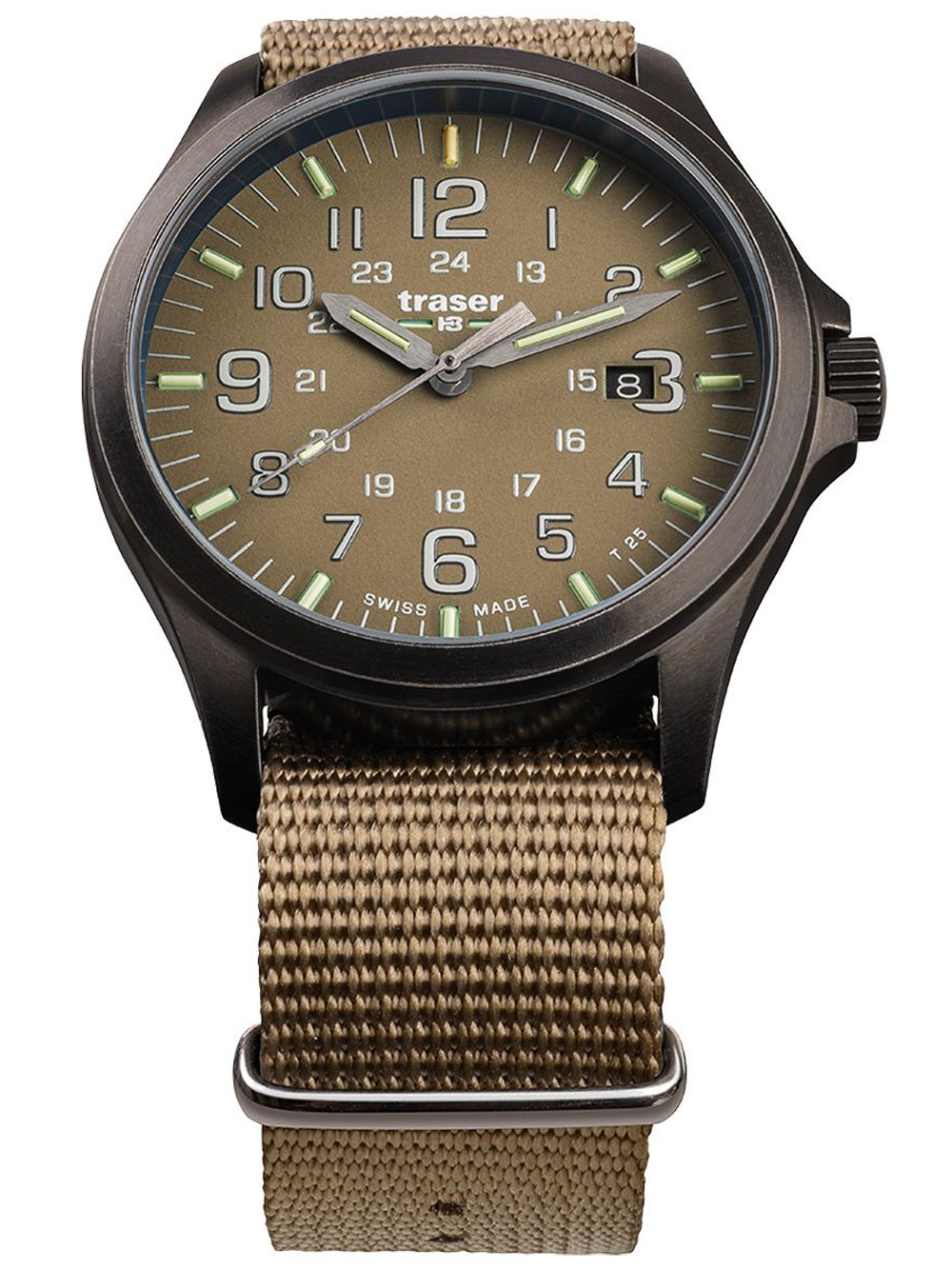 

Часы Traser H3 108631 P67 Officer GunMetal Khaki Herren 42mm 10ATM