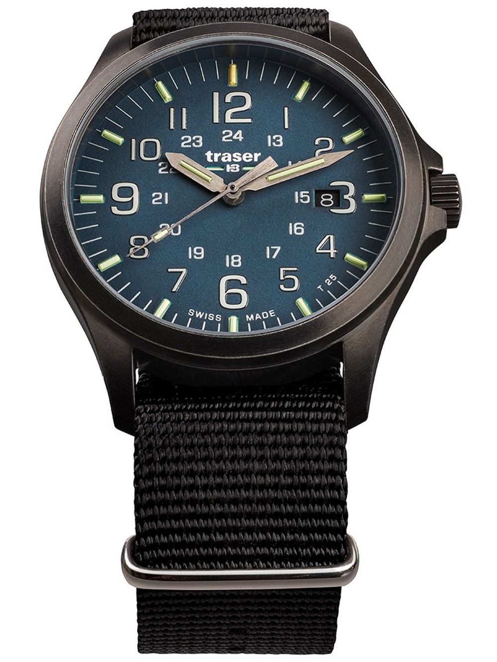

Часы Traser H3 108632 P67 Officer GunMetal Blue Herren 42mm 10ATM