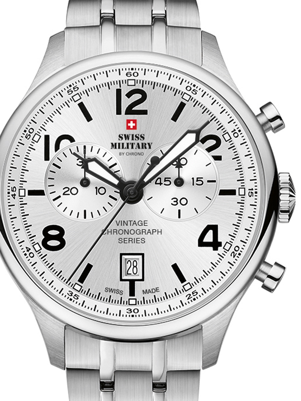 

Часы Swiss Military SM30192.02 Chronograph 42mm 10ATM