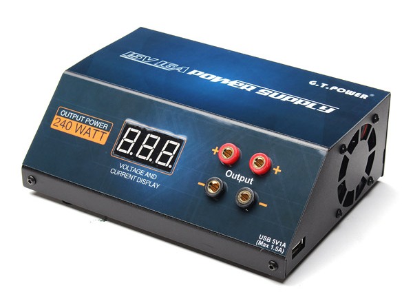 

Блок питания GT Power 16A/240W 15В для зарядных устройств. 30290