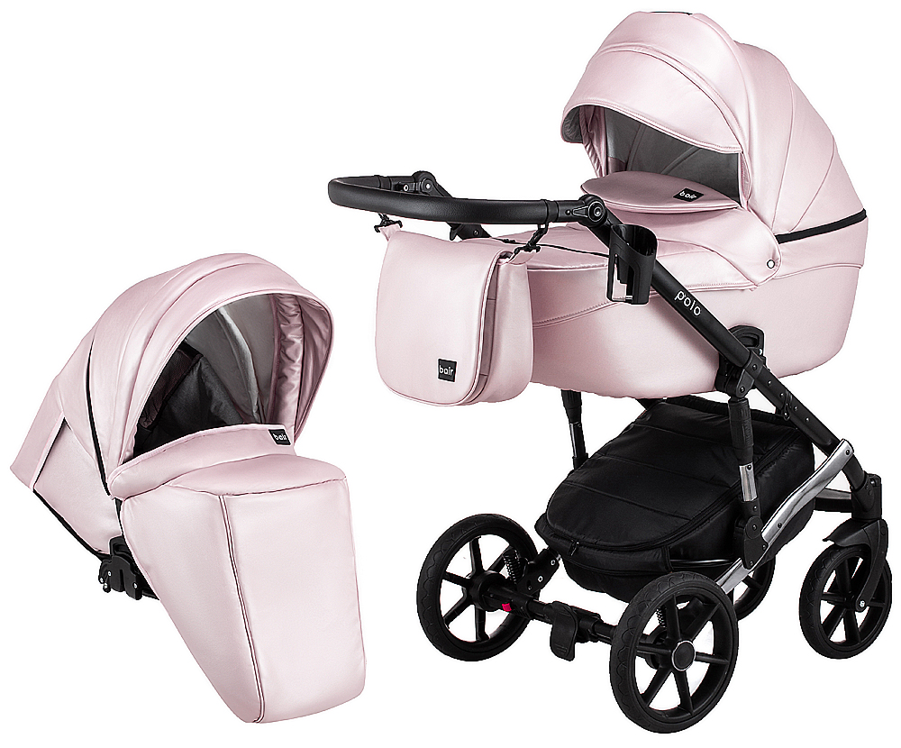 

Коляска 2 в 1 Bair Polo (Silver) кожа 100% 39S. 34020
