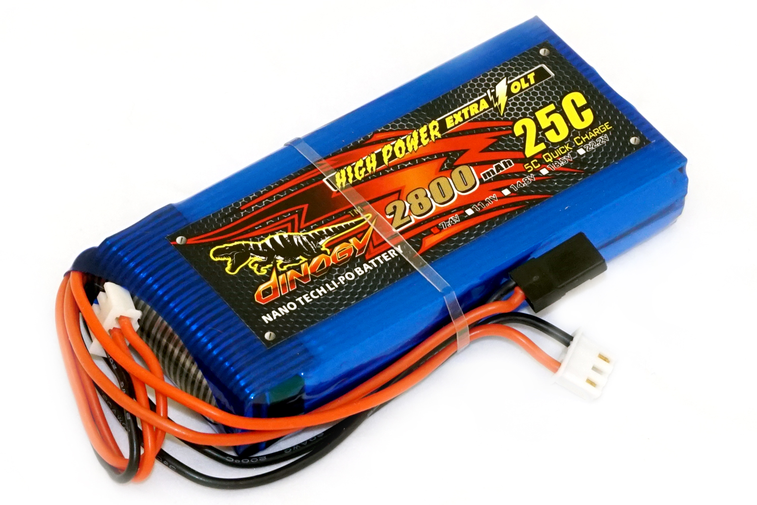 

Аккумулятор полимерно-литиевый Dinogy Li-Pol 2800mAh 7.4V 2S 18x45x96 для FrSky Taranis Q X7 29772