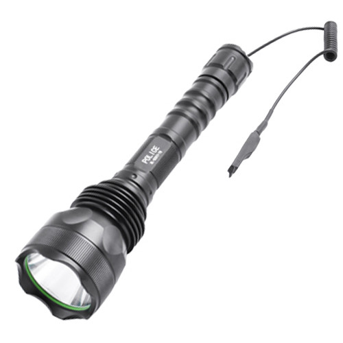 

Фонарь Police Q2811-T6, под ружье, вынос. кнопка, ЗУ 220V, 2x18650. 32343