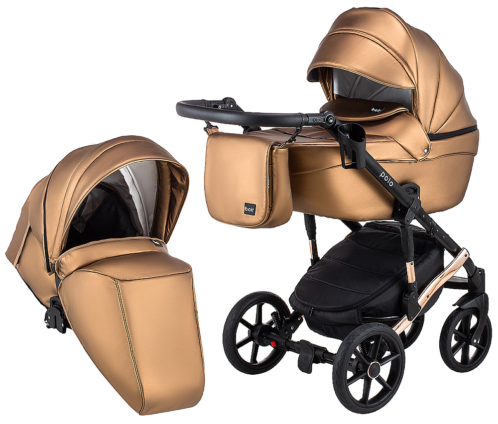 

Коляска 2 в 1 Bair Polo (Cooper) кожа 100% 28C бронза (перламутр). 34011