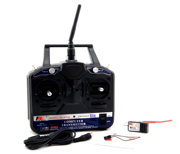 

Аппаратура управления 6-канальная FlySky FS-CT6B 2.4GHz с приёмником R6B. 30329