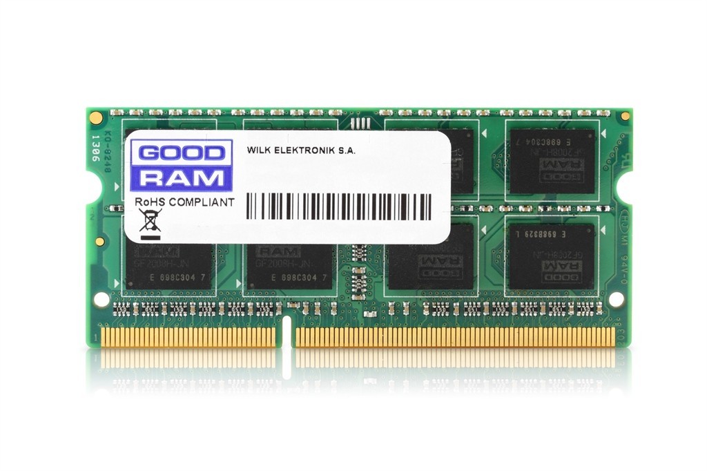 

Оперативная память для ноутбука SO-DIMM 8Gb DDR3 1333 GOODRAM (GR1333S364L9/8G)