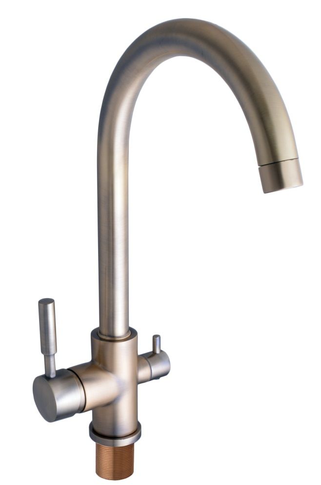 

Смеситель кухонный Globus Lux lazer GLLR-0333 Bronze Бронзовый комбинированный (14072)