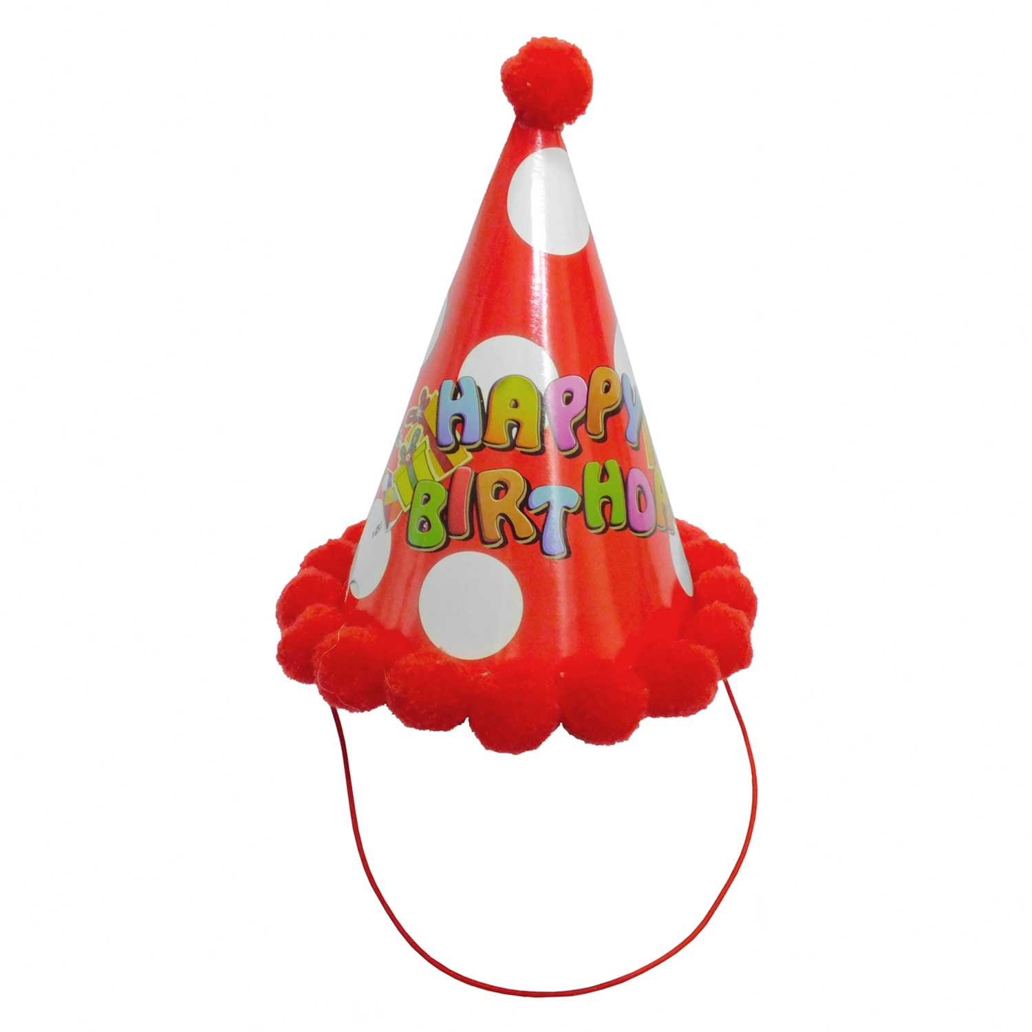 

Колпачек на голову Seta Decor Happy Birthday 18-345RD см Красный