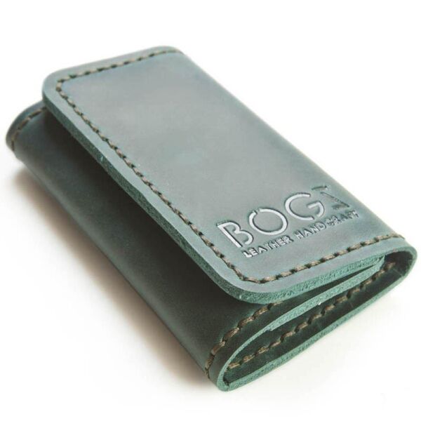 

Мужская ключница ручной работы из кожи BOGZ CH Green P7M9S9