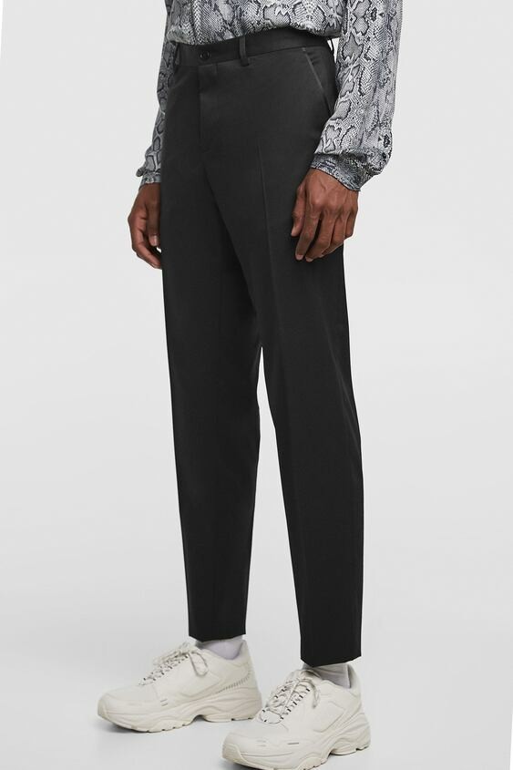 

Брюки Zara черные прямые демисезонные 42 (5825 610 800)