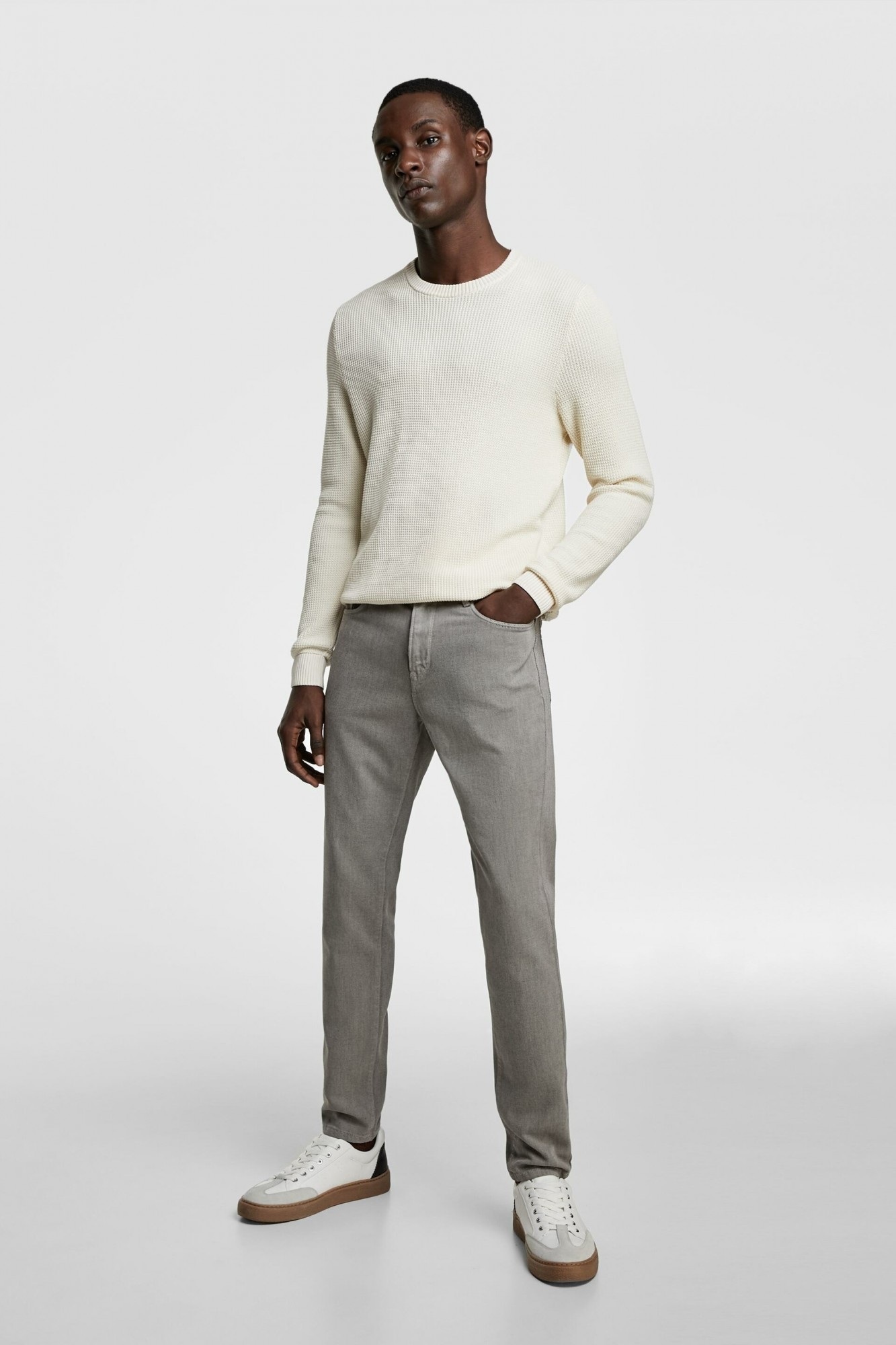 

Брюки Zara серые зауженные демисезонные 36 (2069 300 809)