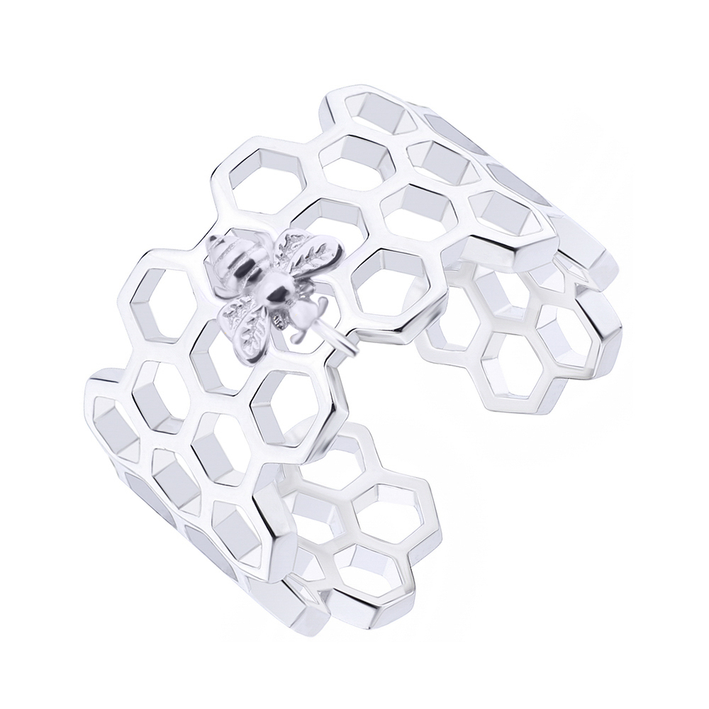 

Серебряное кольцо Silvex925 «Пчелы и Соты» 17.0 мм модели КК2/1041-17