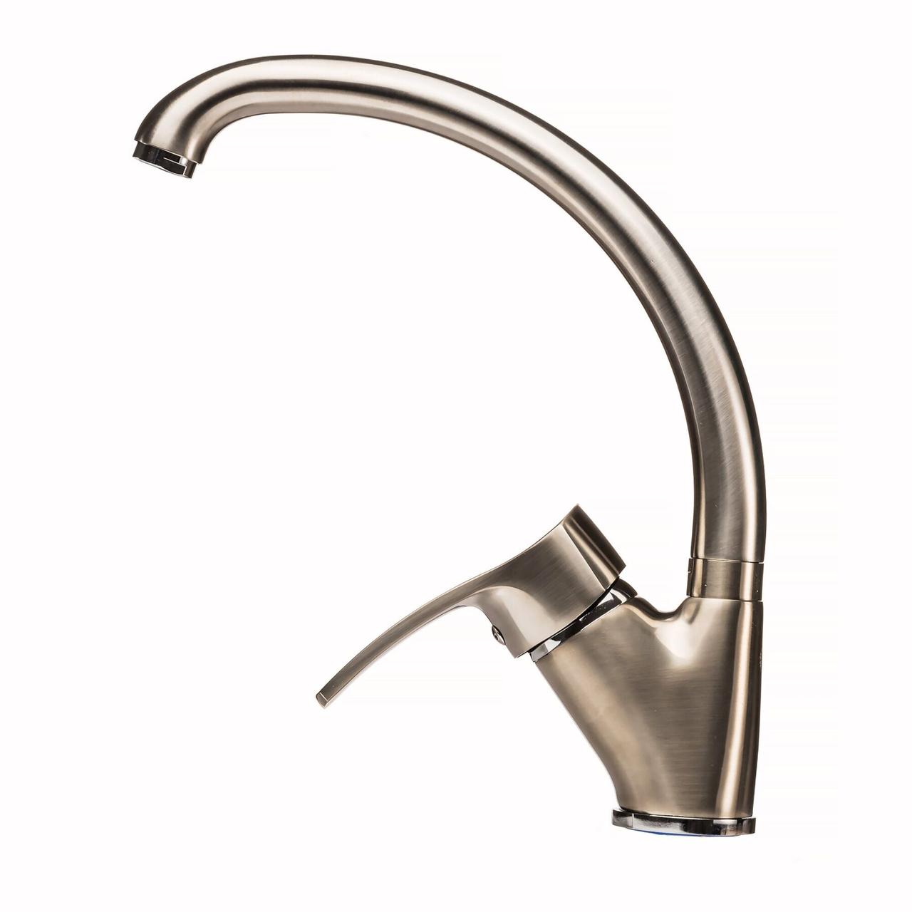 

Смеситель кран кухонный DOMINO DFR-203S- BIG St STEEL