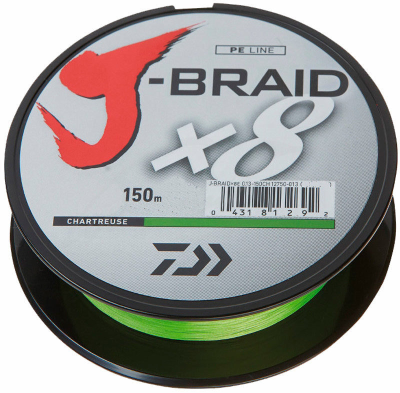 

Шнур рыболовный Daiwa J-Braid X8 0.2 мм 150 м 13 кг Chartreuse