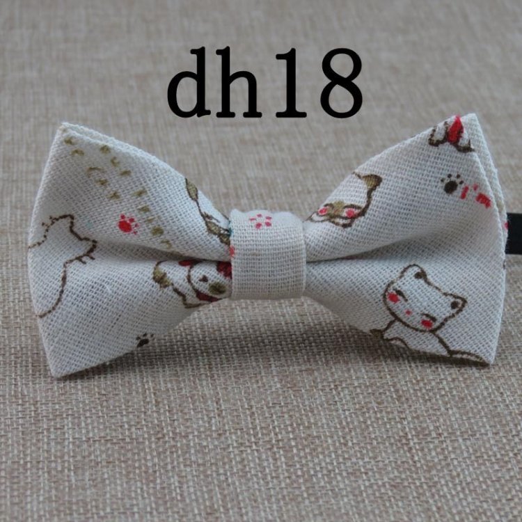 

Детский Галстук-Бабочка Handmade Бежевый С Котиками Bbk-2909 158301