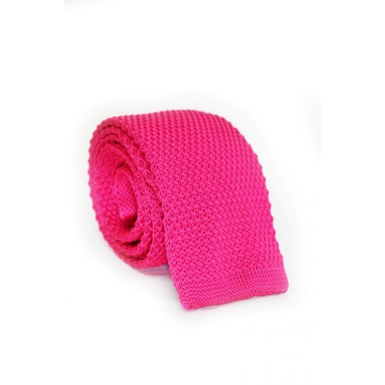 

Галстук Handmade Вязаный Ярко-Розовый Tk-33-25 157984