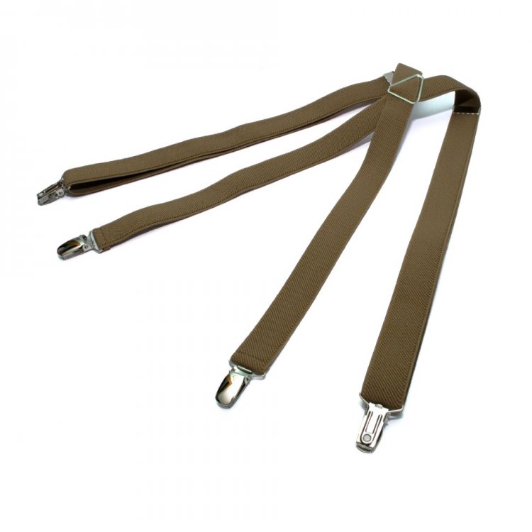 

Подтяжки Gofin suspenders Х Образные 2.5см Cтрейч-ткань Светло-Коричневые (Pbxx-5919) 5344761