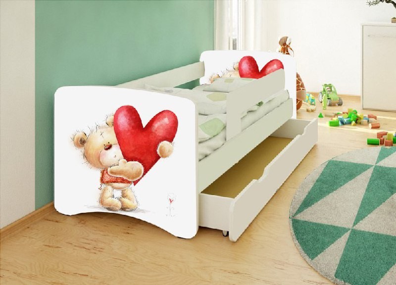 

Ліжко дитяче Happy Baby Ведмедик з сердечком 90*190