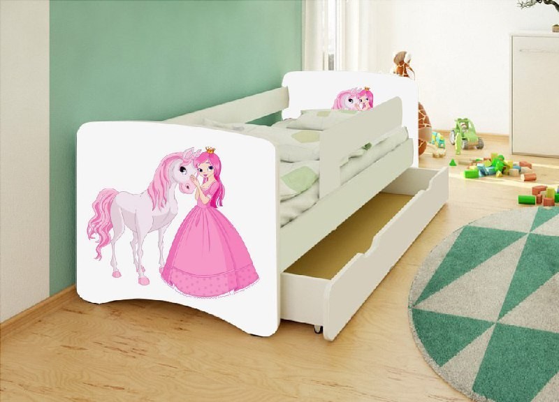 

Ліжко дитяче Happy Baby Принцеса і Поні 70*140 з шухлядою