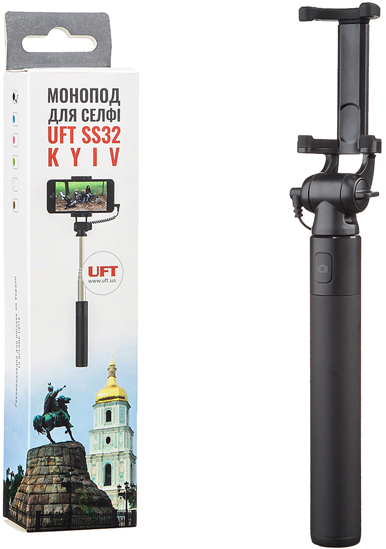 

Монопод для селфи cо шнуром UFT SS32 Kyiv Selfie Stick Black