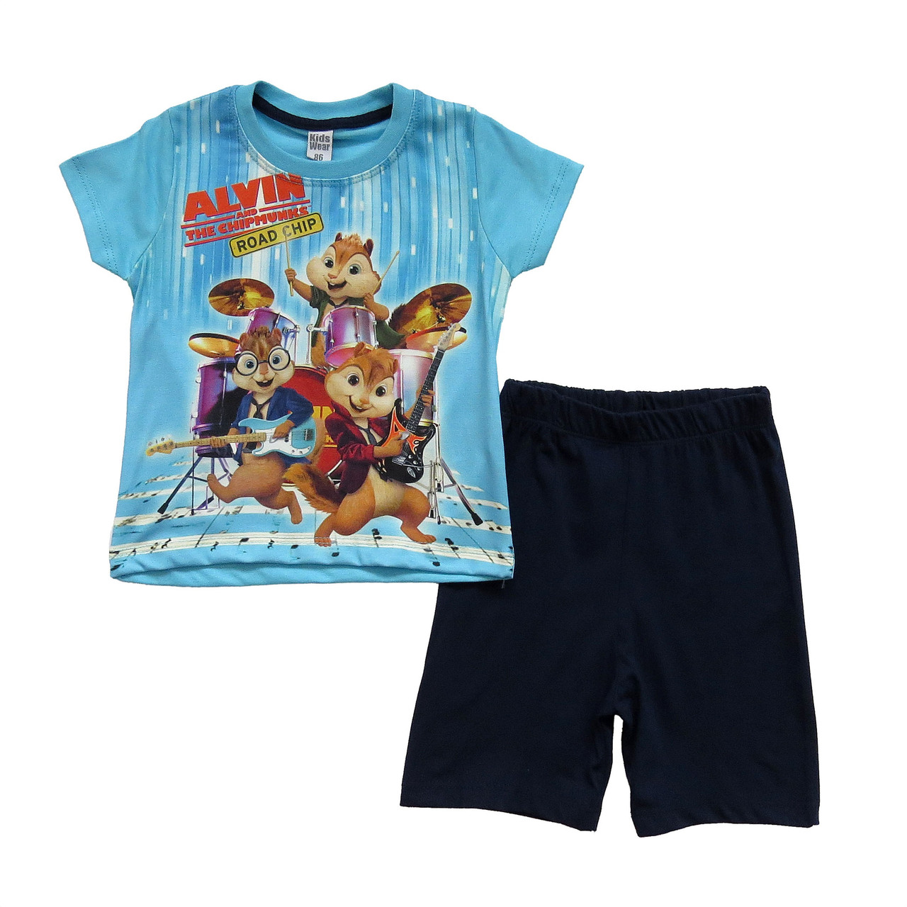 Костюм "Елвін і бурундуки" Kids Wear для хлопчика 98 см Синій з темно ...