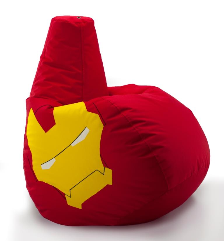 

Кресло-груша Frameless Furniture Marvel Iron Man (Железный человек Марвел) XXL 110x150 Оксфорд 600PU Красное (BM-1103)