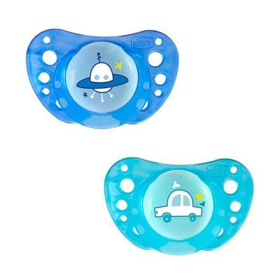 

Пустышка Chicco Physio Air силиконовая 16 мес+ 2 шт голубая