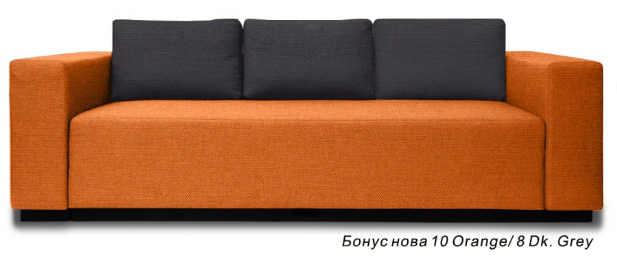 

Диван Энцо 10 Оранж, 08 Дк. Грей Crocus