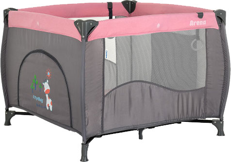 

Манеж ARENA Pink Len квадратный детский (ME1030 ARENA Pink)