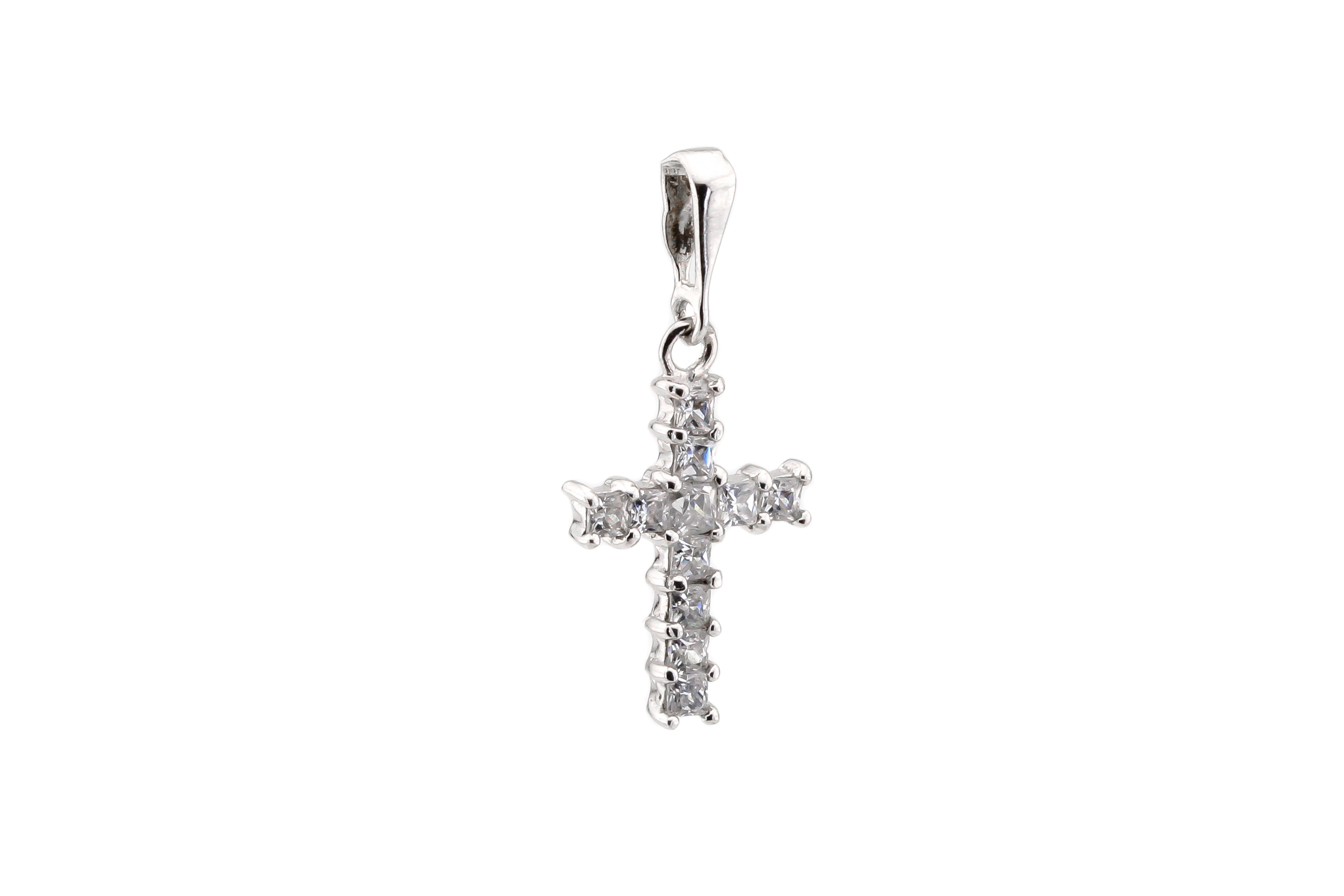

Серебряный крестик с фианитами CP13151 Диамант