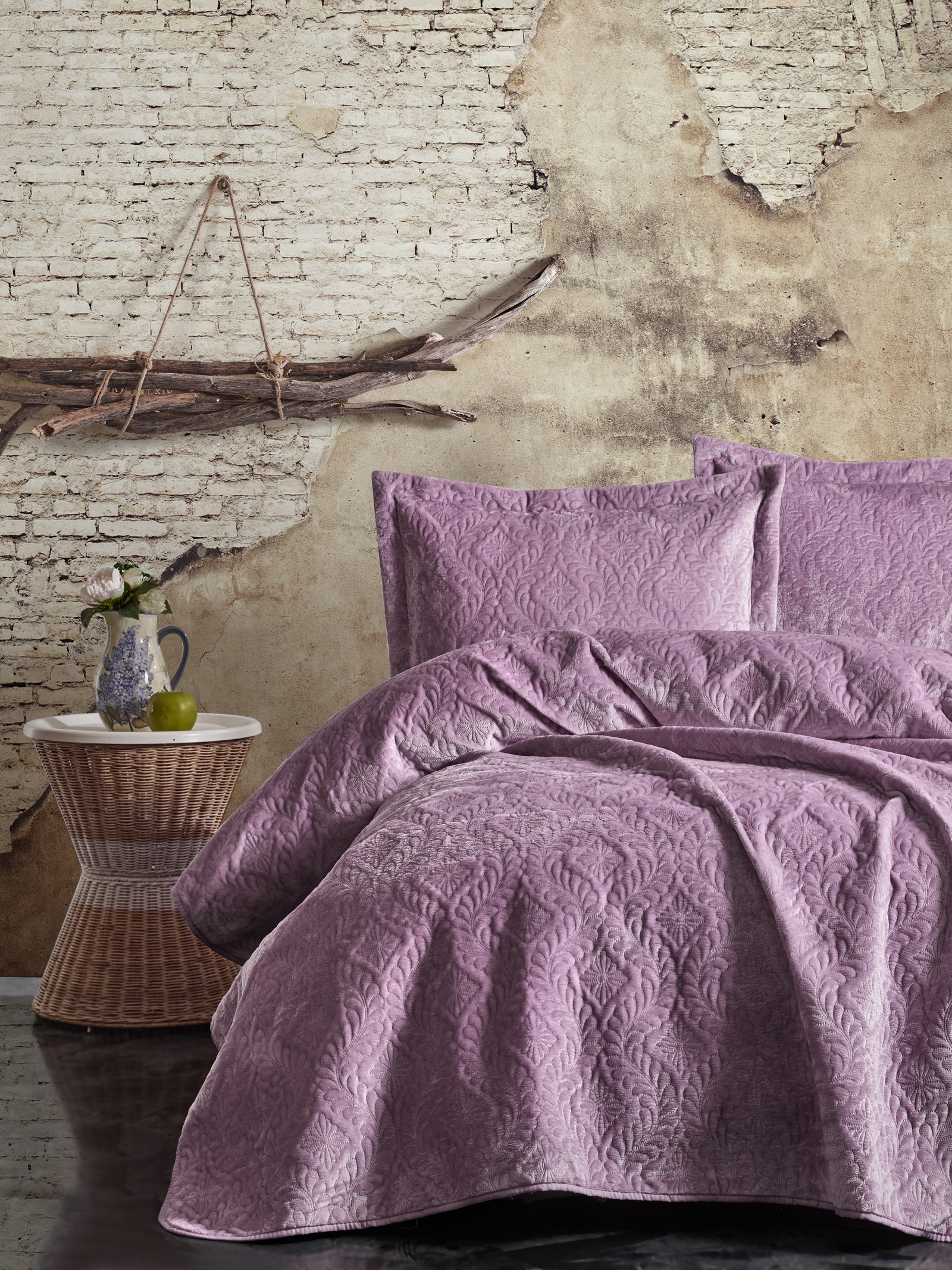 

Покрывало Cotton Box Soft Lila 240х260 + наволочки 50х70 2 шт