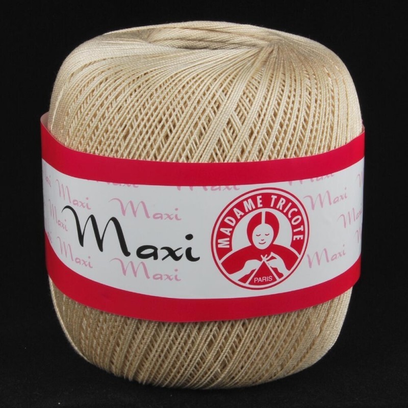 

Турецкая пряжа для вязания Madame Tricote Maxi (МАКСИ) летний мерсеризованный хлопок 6300 беж