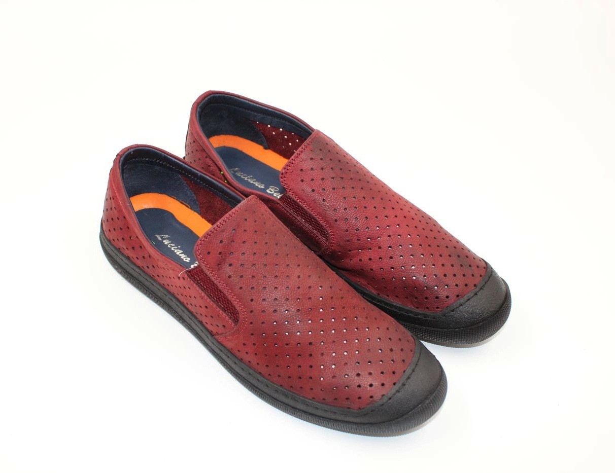 

Мокасины Luciano Bellini LB 100410 bordo nubuk 40 Бордо