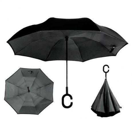 

Зонт Антизонт умный зонт обратного сложения Up-brella Black