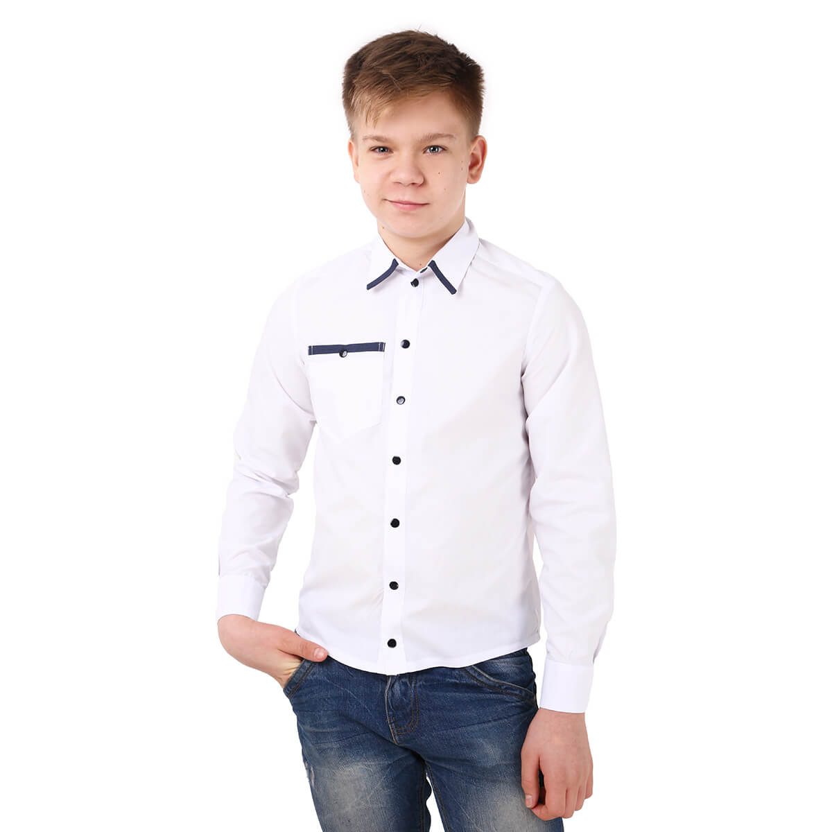 

Рубашка Timbo Marco р.38 (10-11 лет) 146 см Белый (R048000)