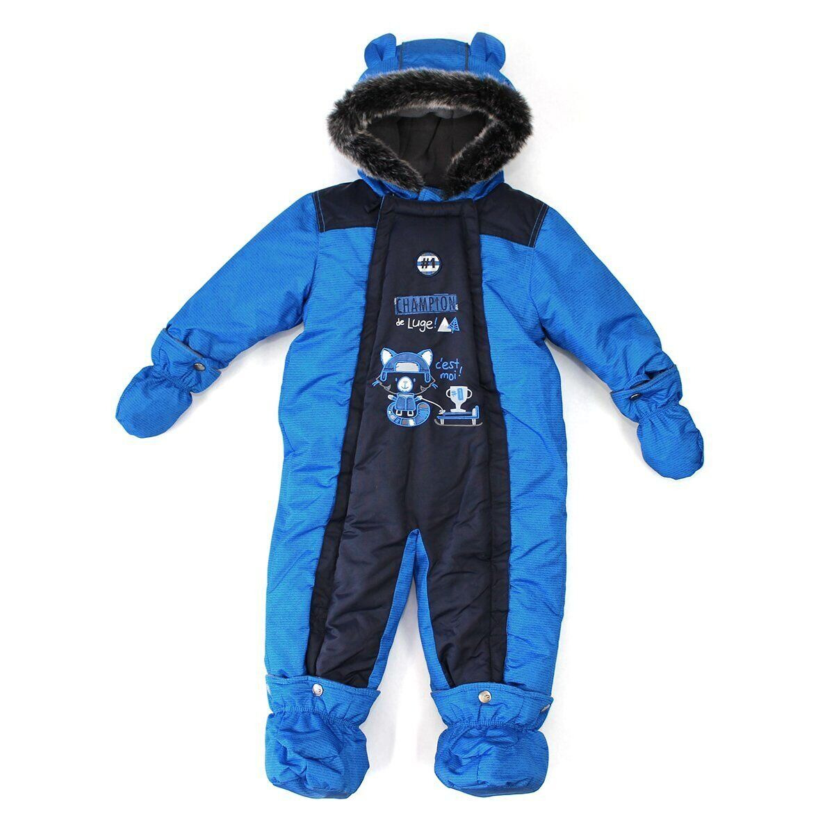 

Зимний цельный комбинезон Peluche&Tartine F17M107BG-Navy ярко-синий 62 - 72 см (F17M107BG-Navy-6m)