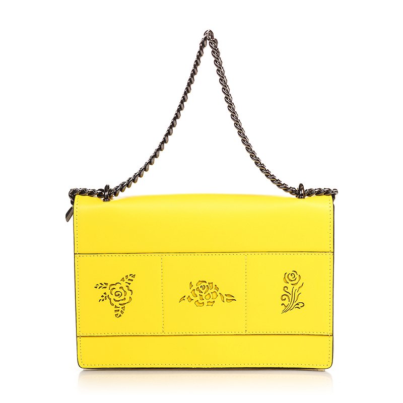 

Клатч кожаный Italian Bags Желтый