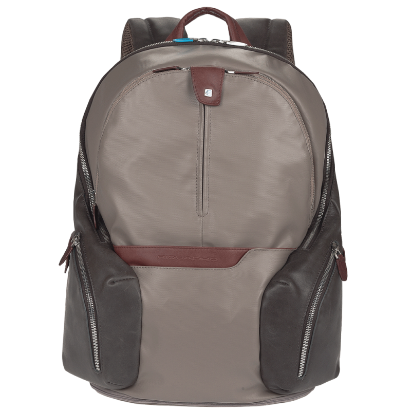 

Городской рюкзак Piquadro COLEOS Taupe 19л с чехлом от дождя